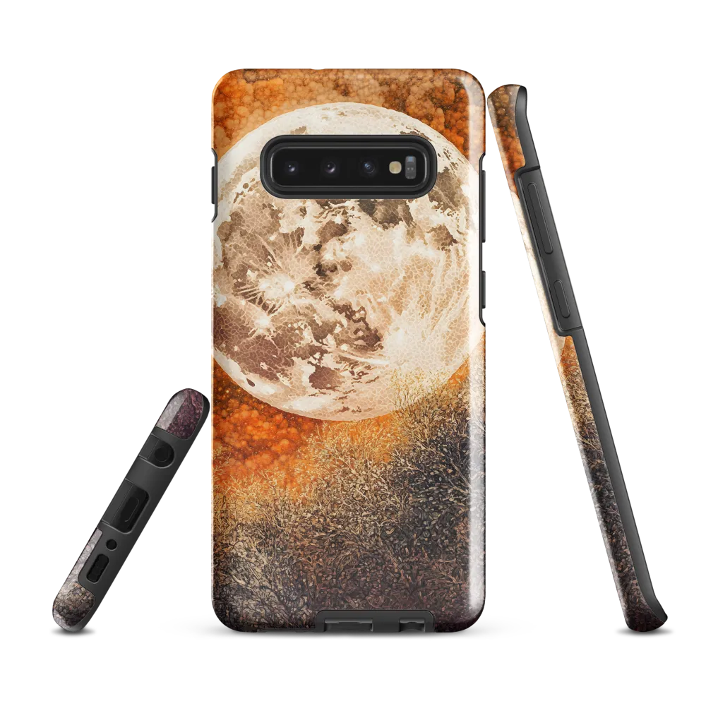 Luminous Serenity: The Enchanted Moon | Phone Case |  S10 Plus | Tough Case | Glossy