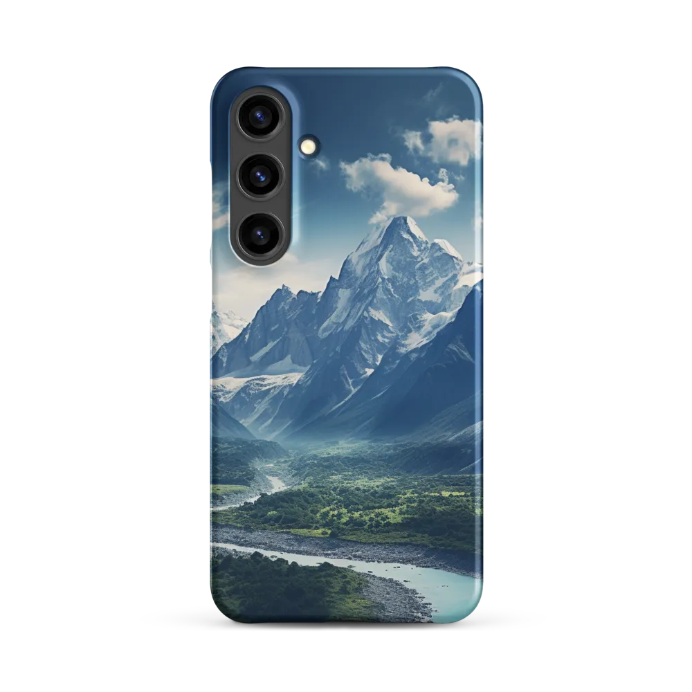 Majestic Serenity: A Landscape of Mountains and Rivers | Phone Case |  S24 Plus | Snap Case | Matte