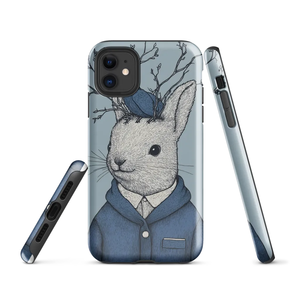 Branch-Crown Rabbit in Blue Coat