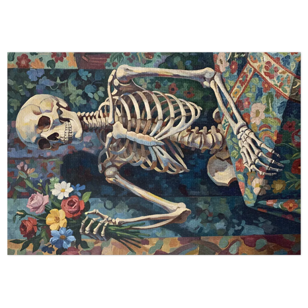 The Giver of Flowers 
 Jigsaw Puzzle in Tin Box