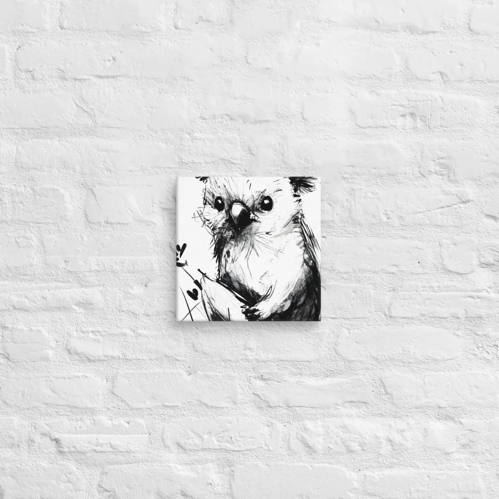 Whimsical Koala in Ink | Canvas | 10″×10″