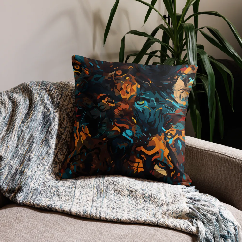 Tropical Enigma: A Wildlife Quartet | Pillow & Pillow Case | Multiple Sizes