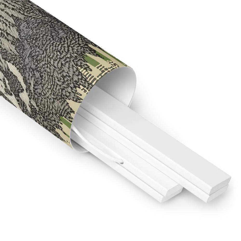 Reflections of the Forest | Poster With White Wood Hanger | 10″×10″