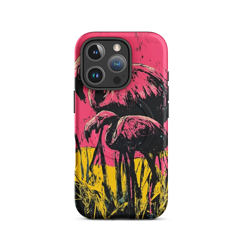 Flamingo Duet: A Pop Art Expression