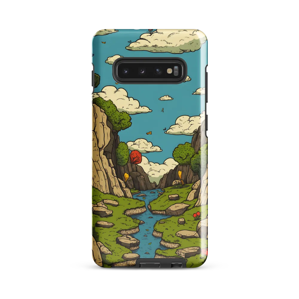 Whimsical Serenity: A Canyon Landscape | Phone Case |  S10 Plus | Tough Case | Glossy