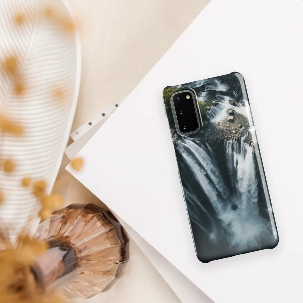 Nature's Power: The Cascading Waterfall | Phone Case |  S20 | Snap Case | Glossy