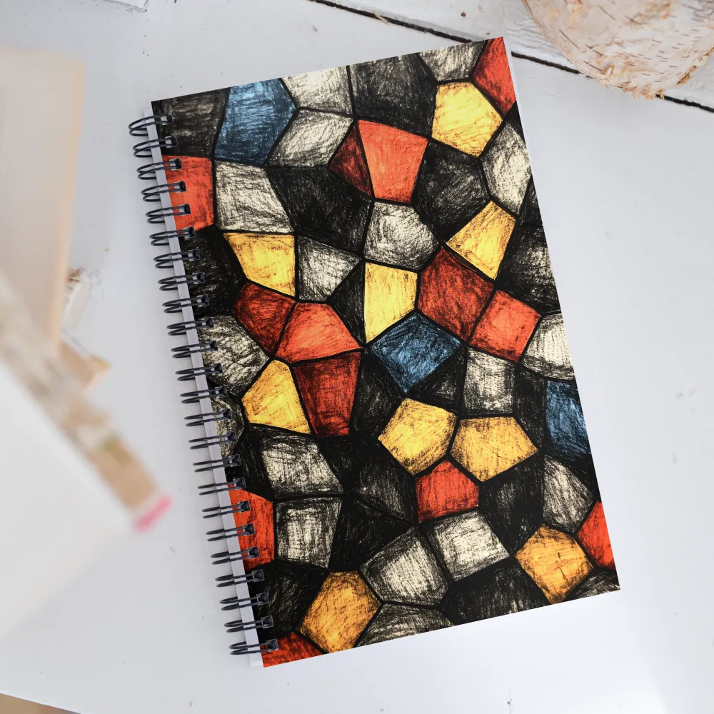 Interwoven Geometry | Spiral Notebook