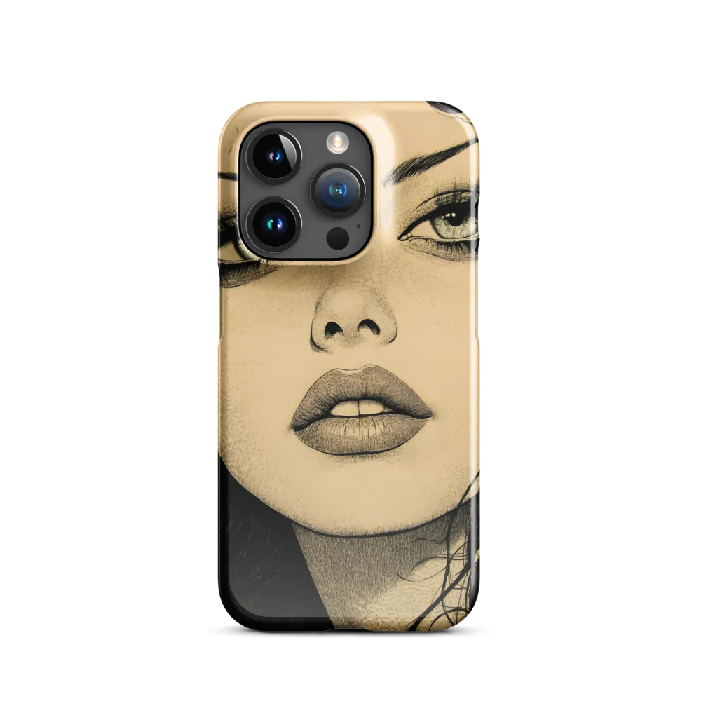 Enigmatic Gaze | Phone Case |  15 Pro | Snap Case | Glossy
