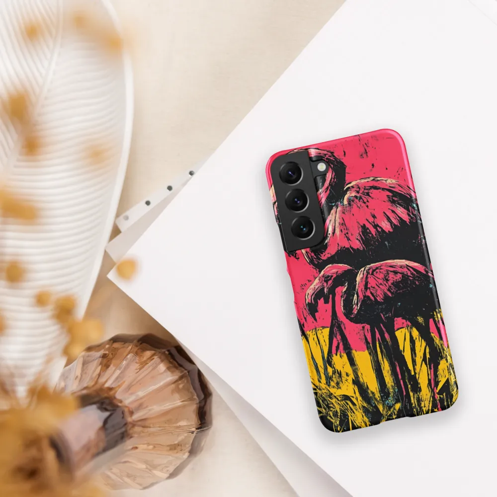 Flamingo Duet: A Pop Art Expression