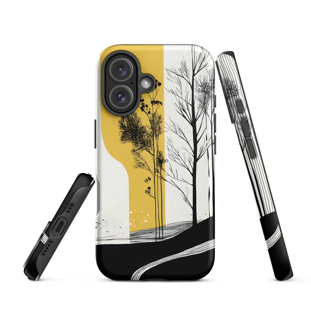 Whispers of Nature: An Abstract Landscape | Phone Case