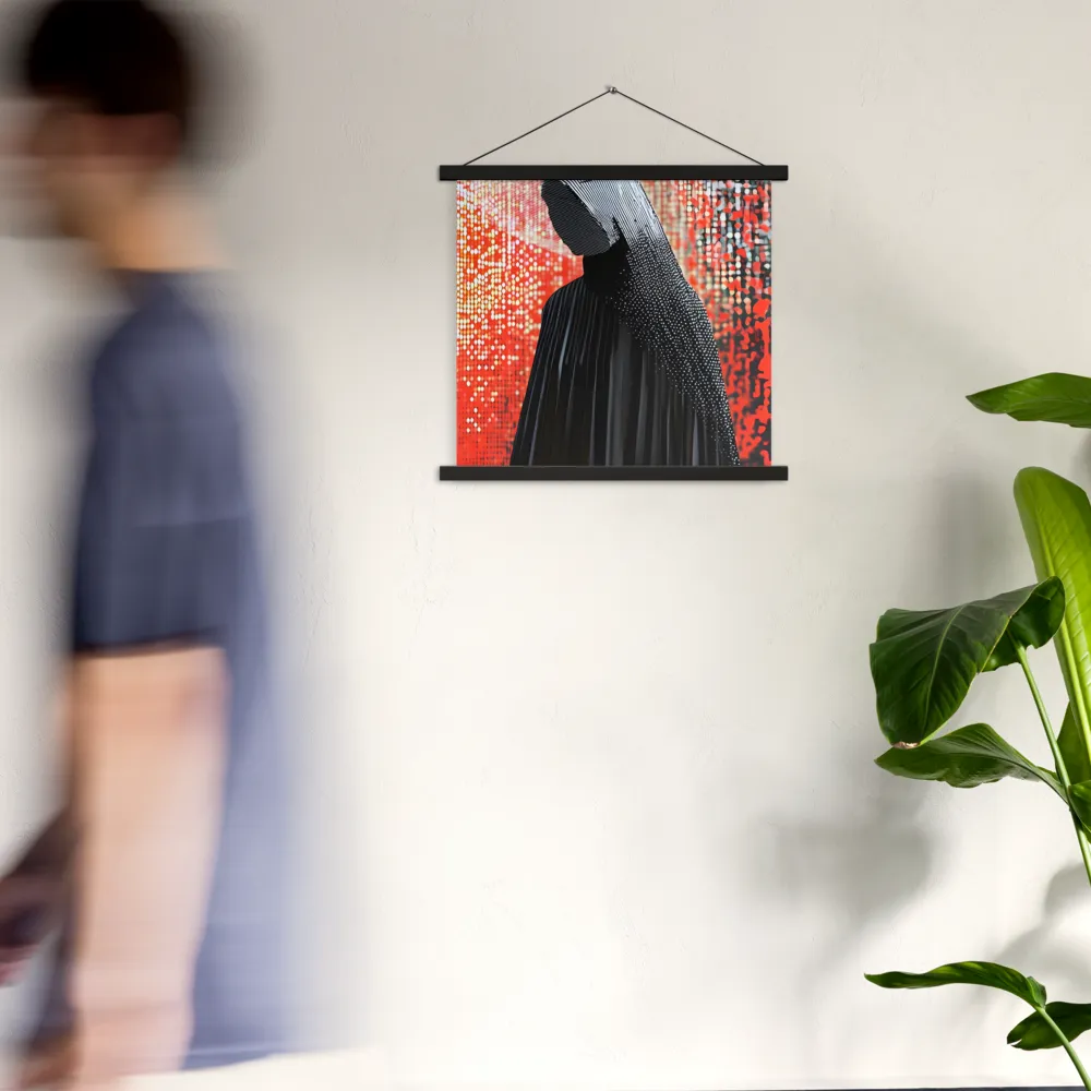 Veil of Modernity | Poster With Black Wood Hanger | 18″×18″