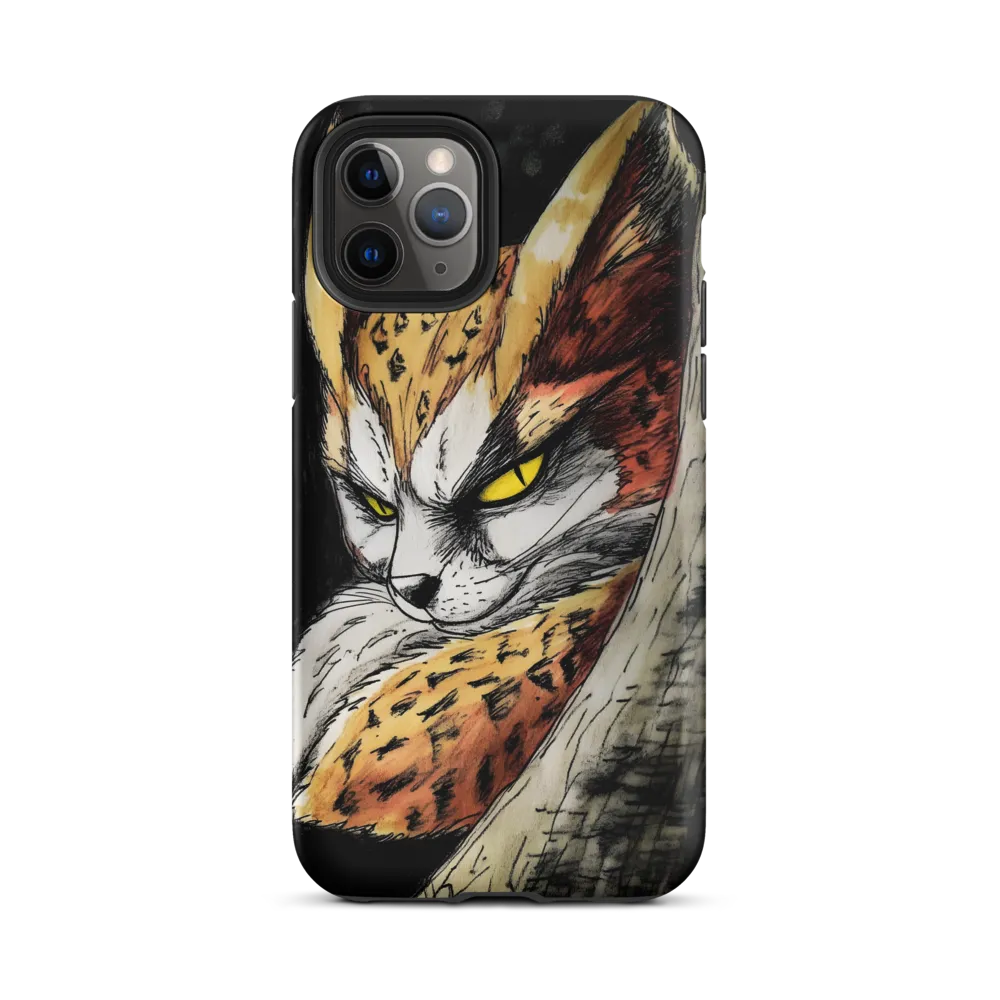 Fierce Gaze of the Wild Cat | Phone Case |  11 Pro | Tough Case | Matte
