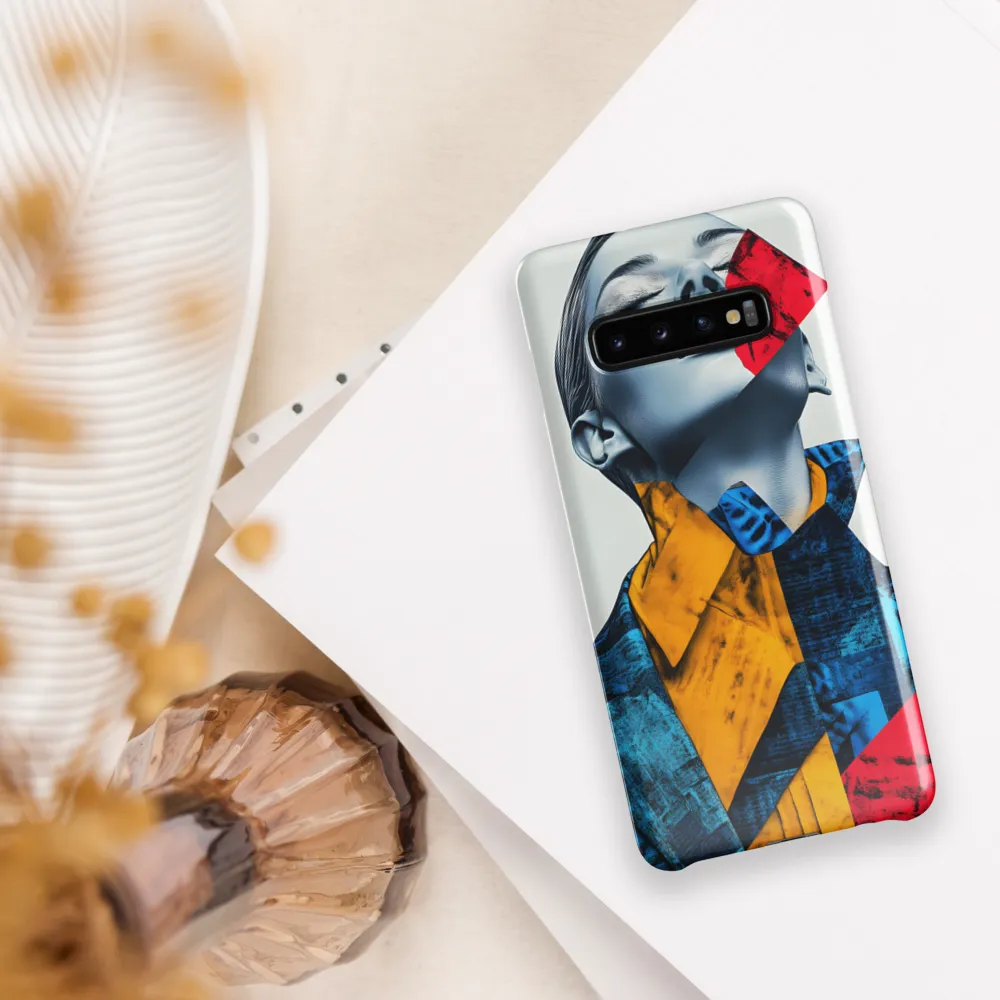 Fragmented Confidence: A Surreal Fashion Portrait | Phone Case |  S10 Plus | Snap Case | Glossy