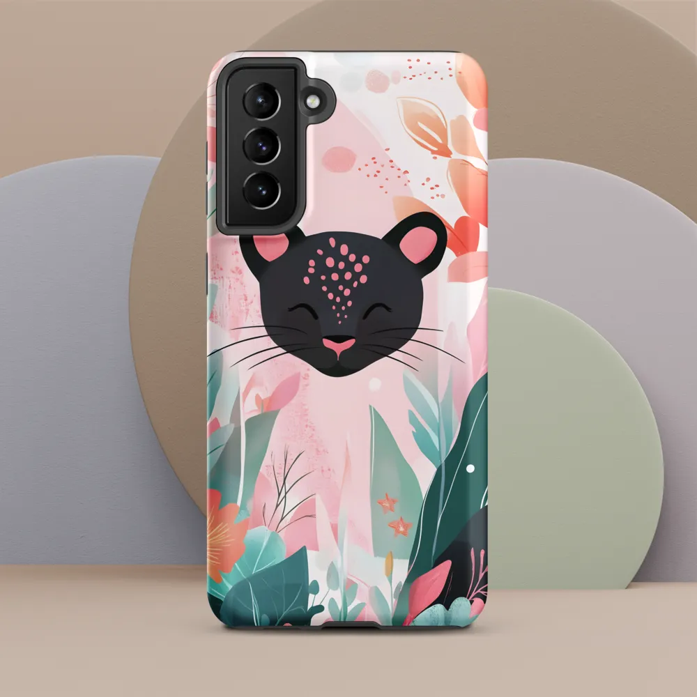 Whimsical Panther in Bloom