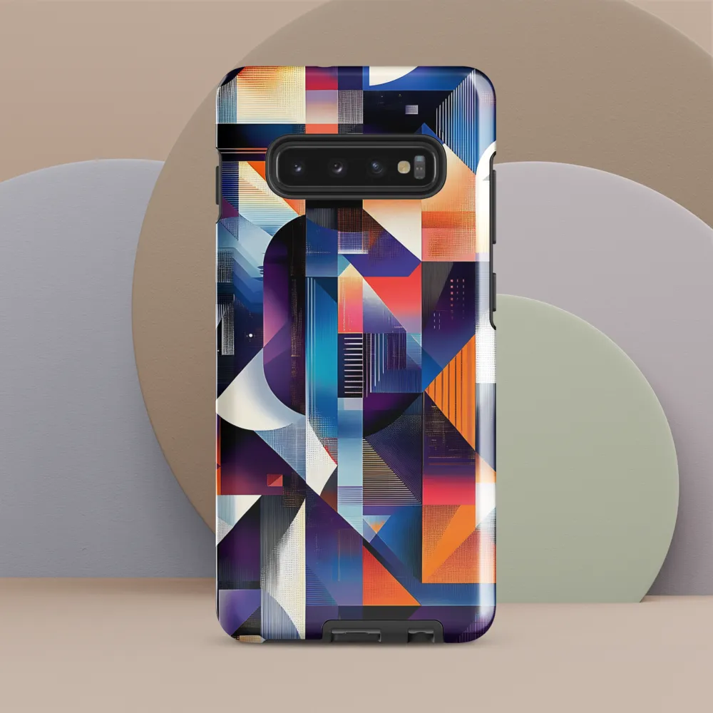 Geometric Symphony | Phone Case |  S10 Plus | Tough Case | Glossy