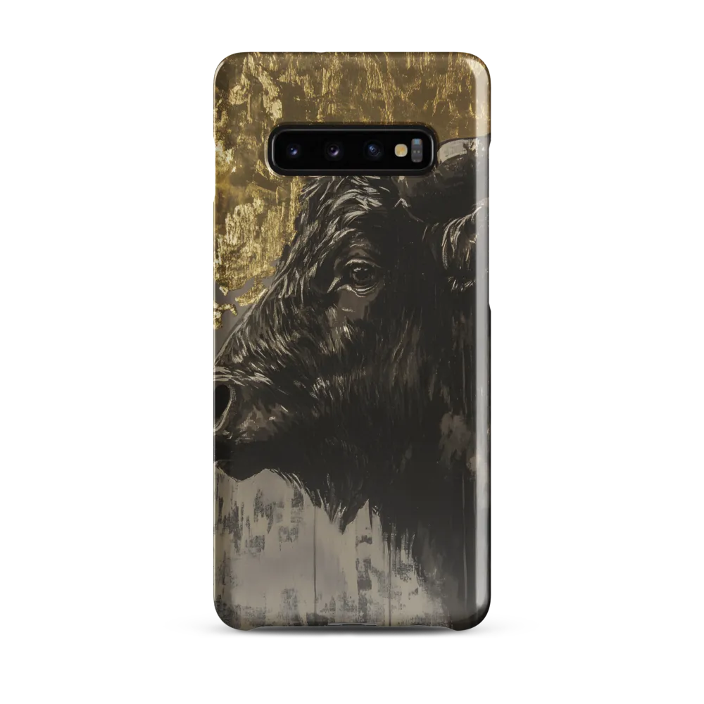 Majestic Bull Against the Golden Horizon | Phone Case |  S10 Plus | Snap Case | Glossy