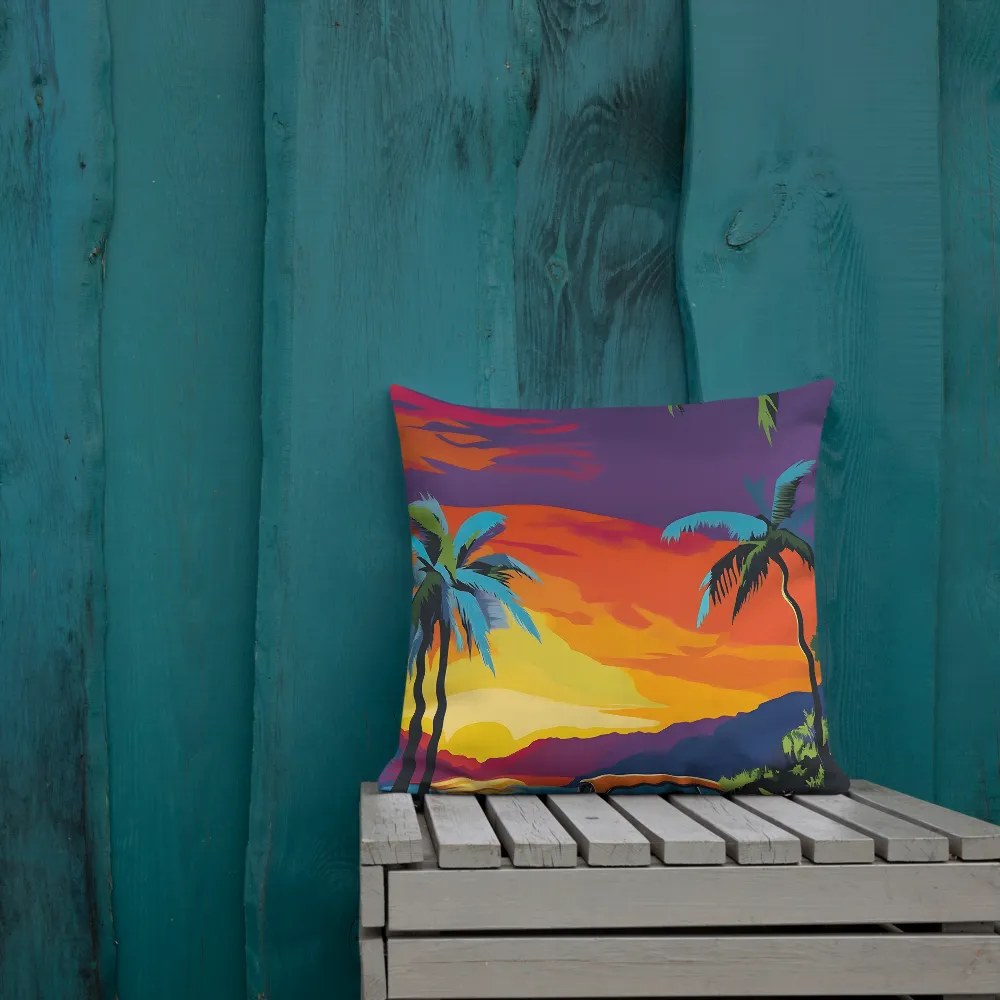 Sunset Drive | Pillow | 18″×18″