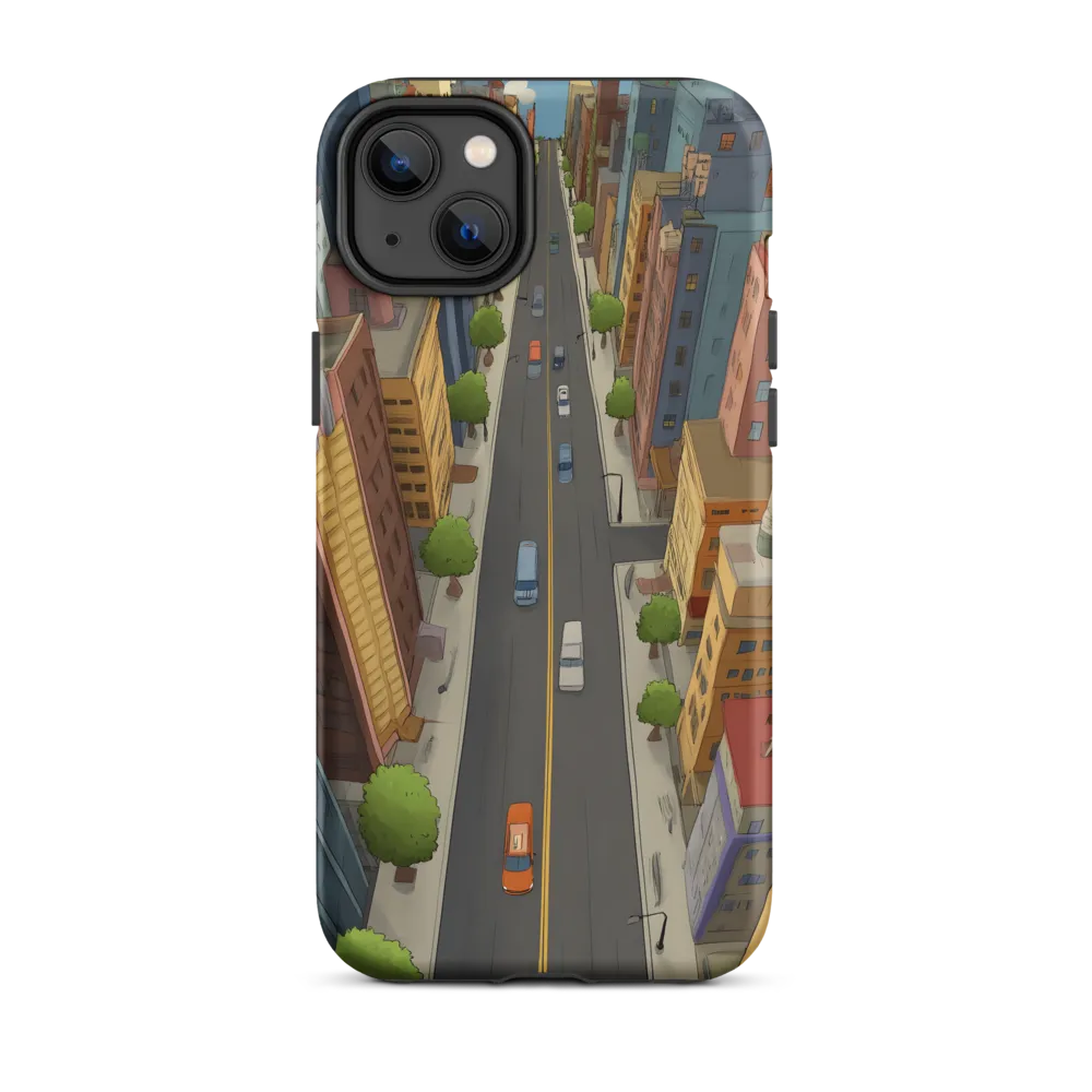 Aerial Whimsy: A Colorful Cityscape