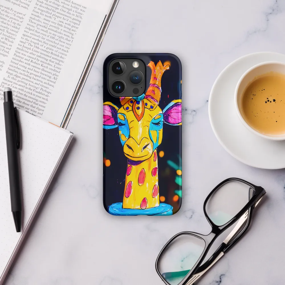 Whimsical Giraffe in Vibrant Colors