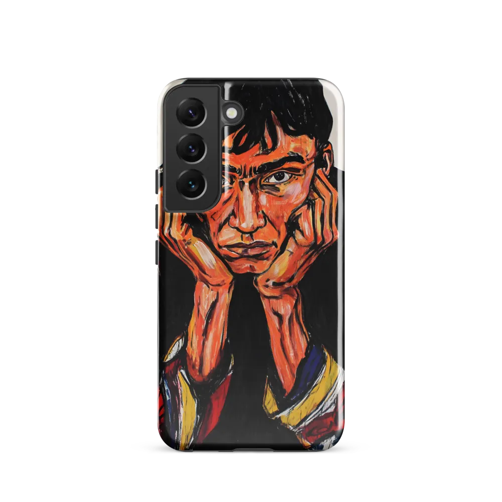 Contemplative Intensity: An Expressionist Portrait