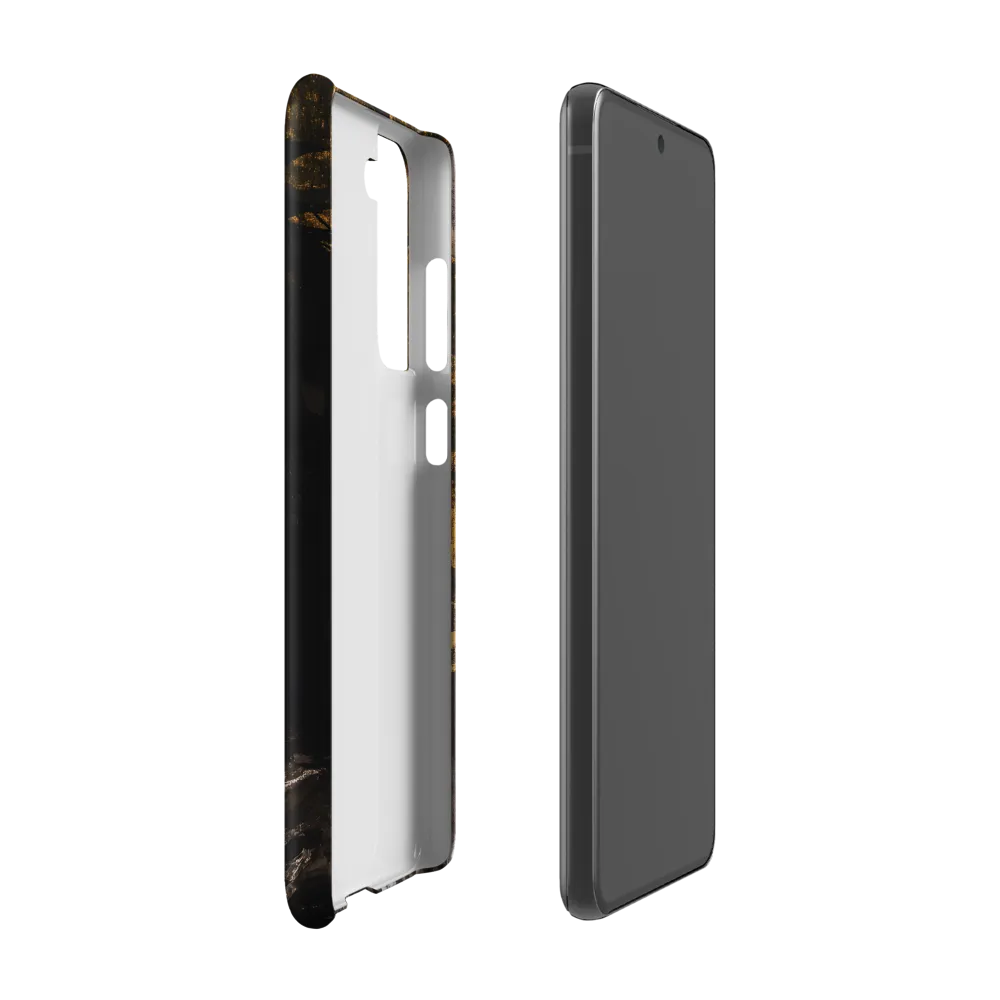 Golden Elegance: A Modern Profile Portrait