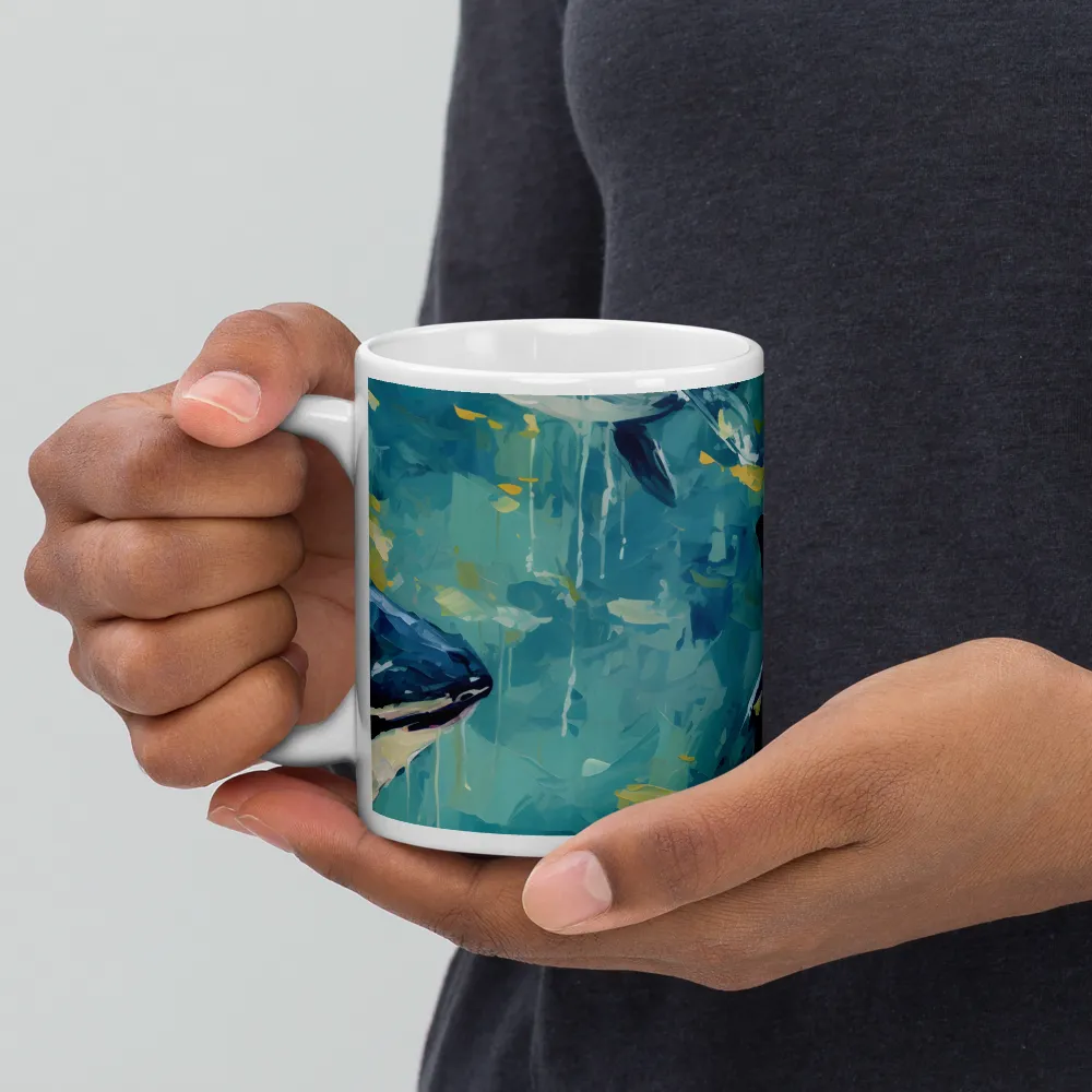 Harmony of the Ocean: Whales in Motion | Mugs | Multiple Sizes & Colors