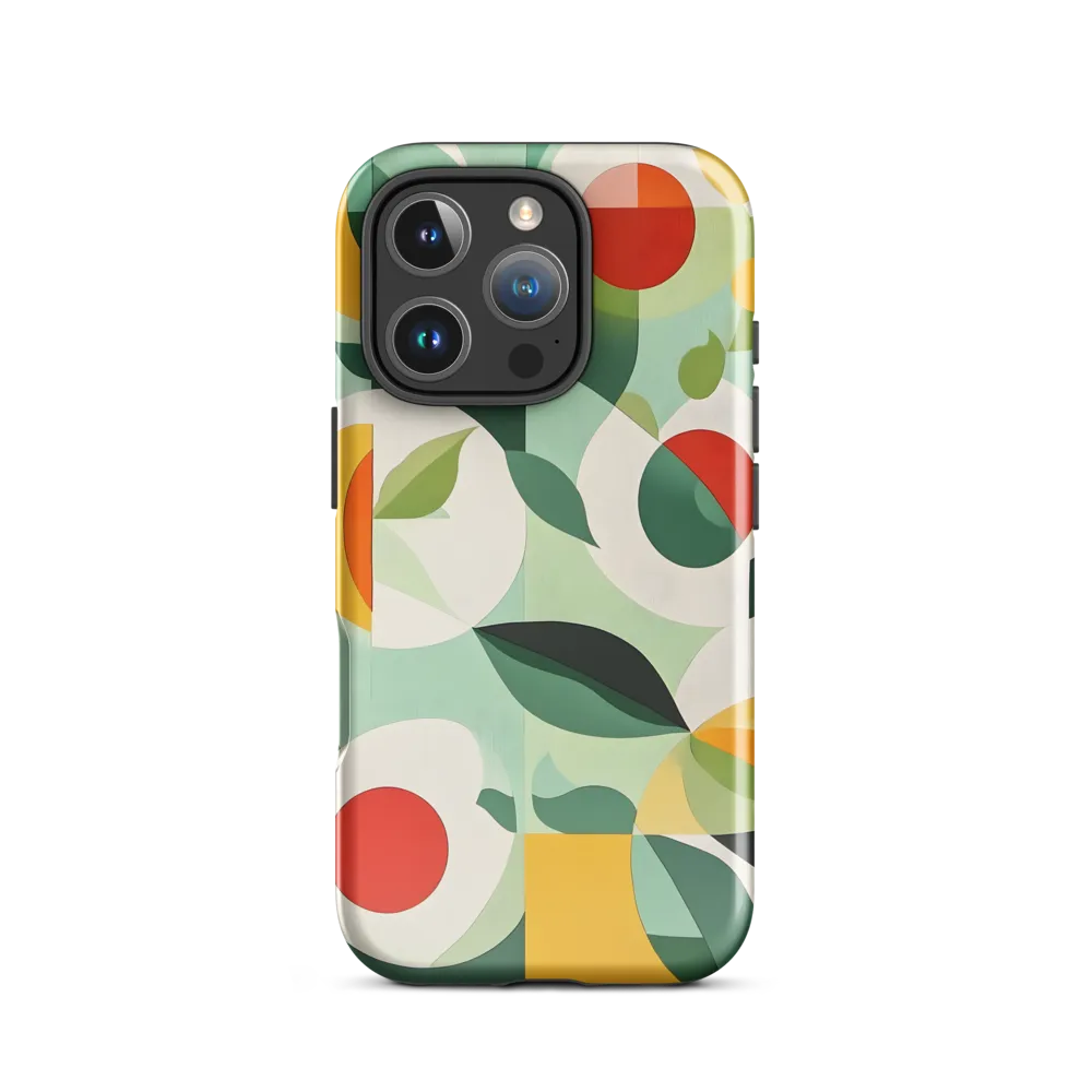 Harmony in Shapes: A Playful Abstract Design | Phone Case |  16 Pro | Tough Case | Glossy