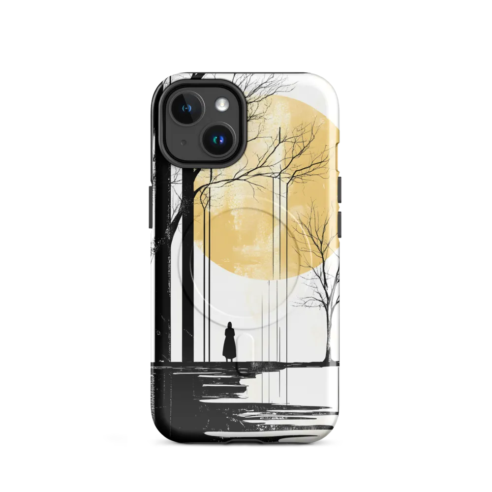 Solitude Under the Yellow Sun | Phone Case |  14 | MagSafe® Tough Case | Glossy
