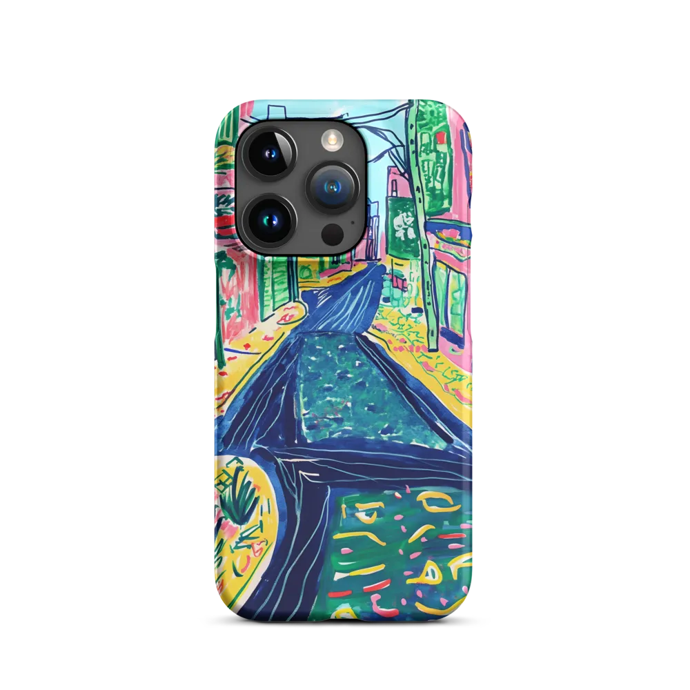 Dreamy Street in Vibrant Hues