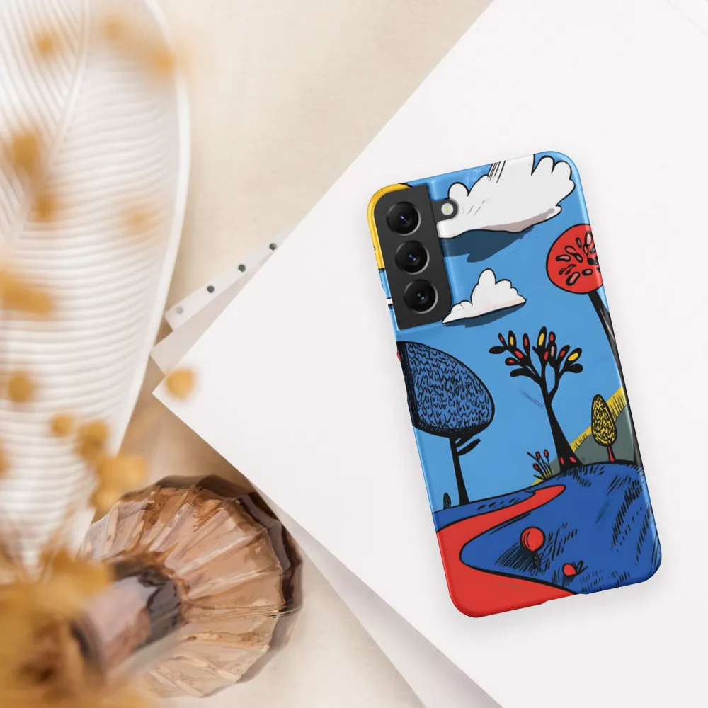 Whimsical Pathways Through a Colorful Landscape