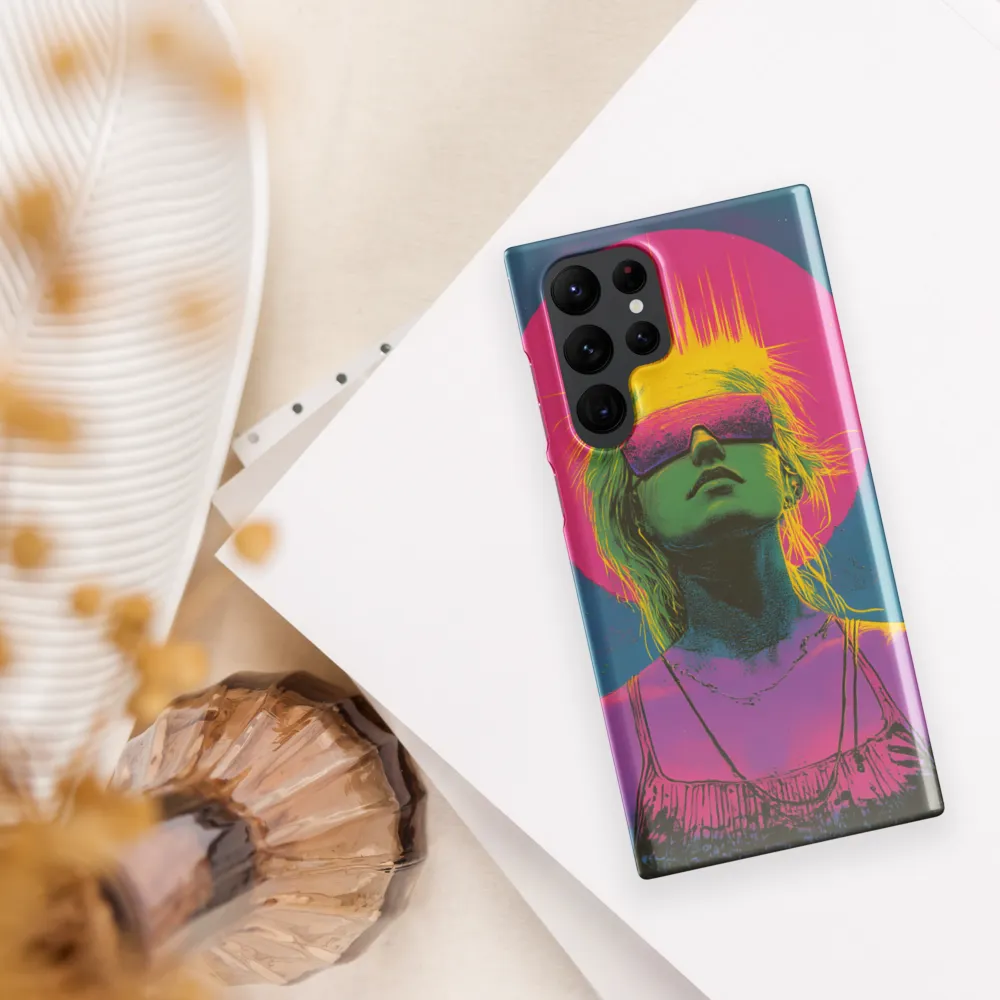 Neon Dreams: Portrait of a Modern Muse | Phone Case |  S22 Ultra | Snap Case | Glossy