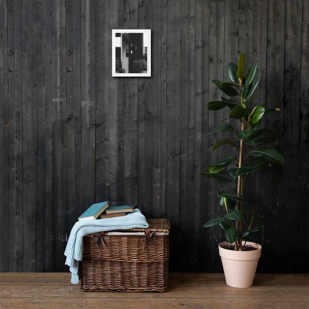 Urban Serenity from Above | Canvas with White Frame | 8″×10″