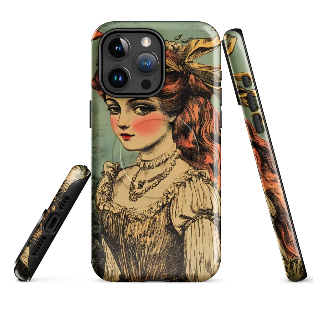 Elegance Beneath the Waves | Phone Case |  15 Pro Max | MagSafe® Tough Case | Glossy