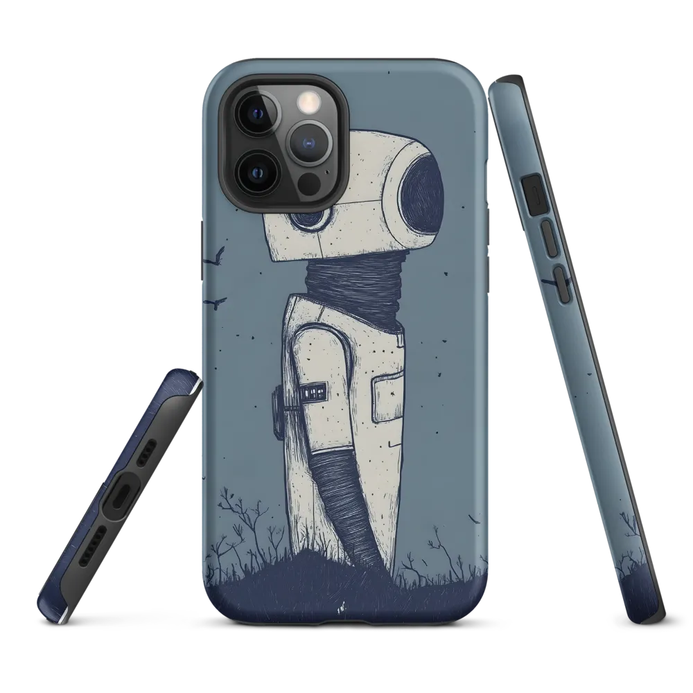 Contemplative Robot in a Barren Landscape