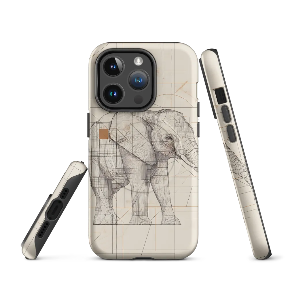 Geometric Elegance: The Steel Elephant