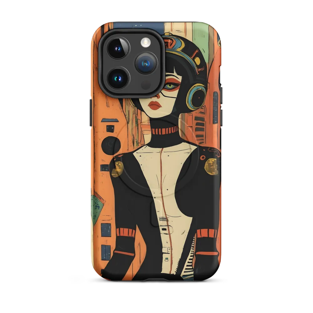Futuristic Portrait of a Woman | Phone Case |  14 Pro Max | MagSafe® Tough Case | Matte