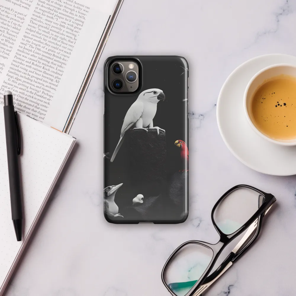 Harmony in Monochrome: A Surreal Assembly of Nature | Phone Case |  11 Pro Max | Snap Case | Glossy