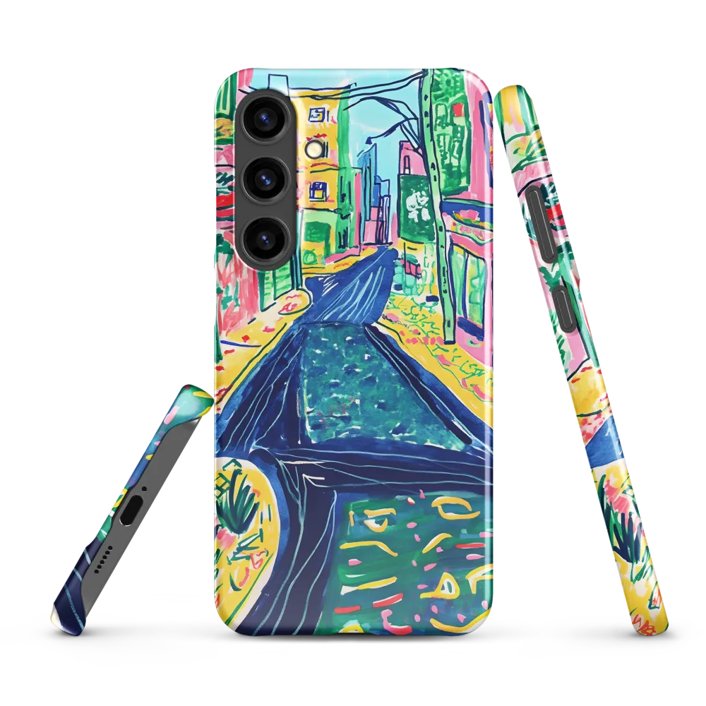 Dreamy Street in Vibrant Hues | Phone Case |  S24 Plus | Snap Case | Glossy
