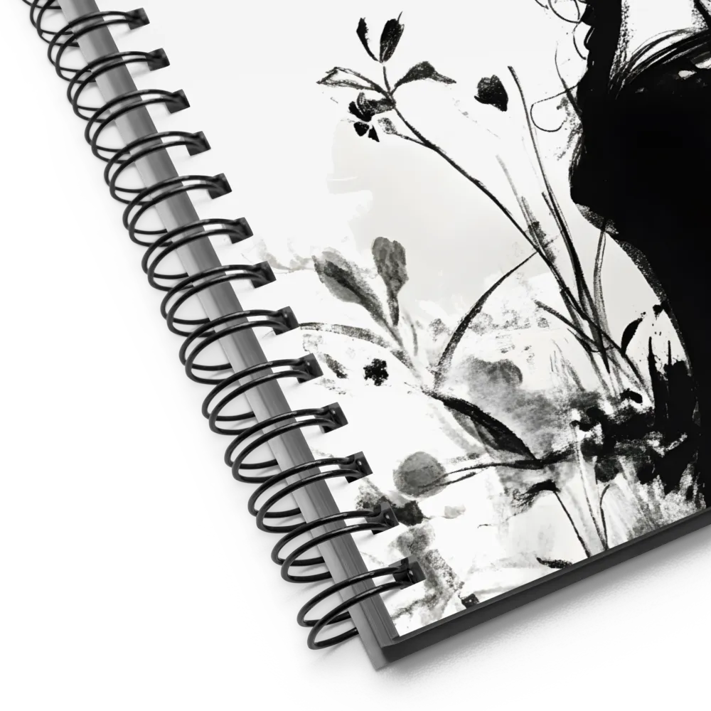 Whispers of Elegance | Spiral Notebook