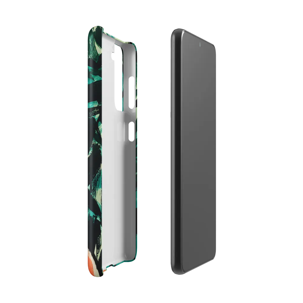 Curious Giraffe in Lush Greenery | Phone Case |  S21 | Snap Case | Matte