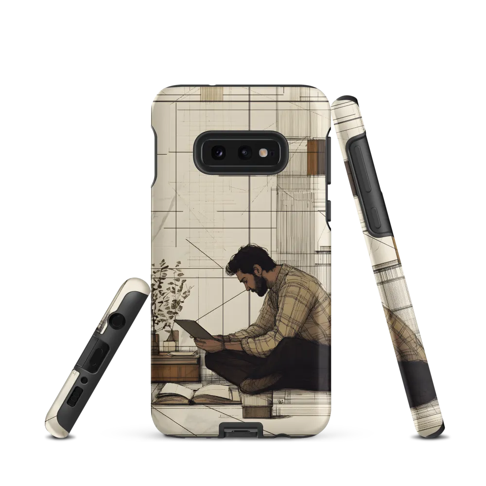 Quiet Reflections in Line | Phone Case |  S10e | Tough Case | Matte