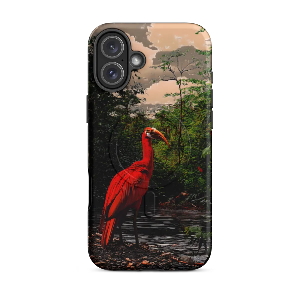 Enigmatic Elegance: The Scarlet Observer
