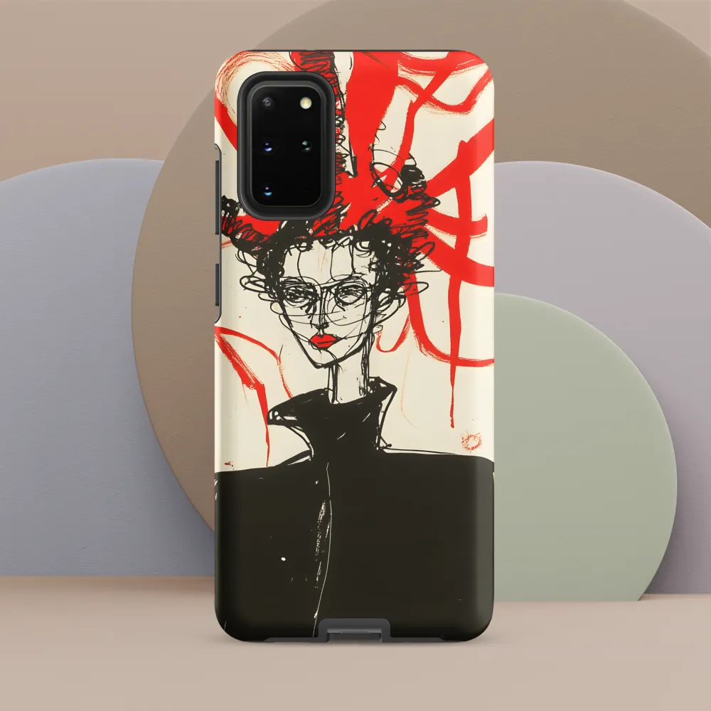 Dramatic Elegance in Red and Black