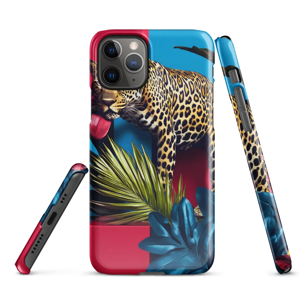 Playful Leopard in Vibrant Paradise