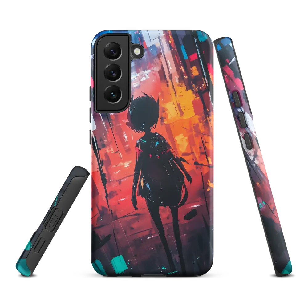 Silhouette in the Urban Abyss | Phone Case |  S22 Plus | Tough Case | Matte
