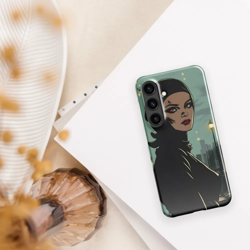 Shadows of Intrigue | Phone Case |  S24 | Snap Case | Glossy