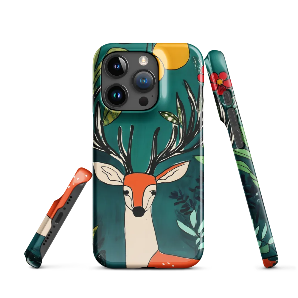 Nature's Embrace: The Majestic Deer | Phone Case |  15 Pro | Snap Case | Glossy