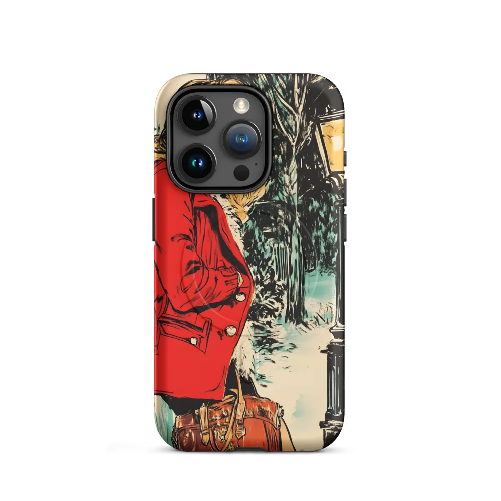 Winter Glamour in Red | Phone Case |  15 Pro | MagSafe® Tough Case | Matte