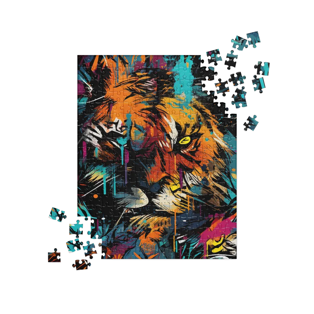 Fierce Majesty: The Lion's Roar | Jigsaw Puzzle | 252 pieces