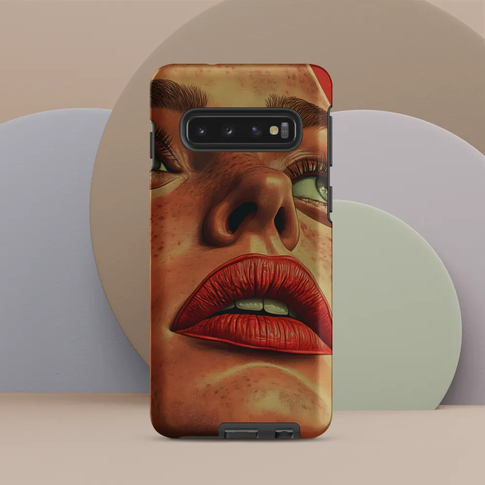 Red Intensity: A Portrait of Elegance